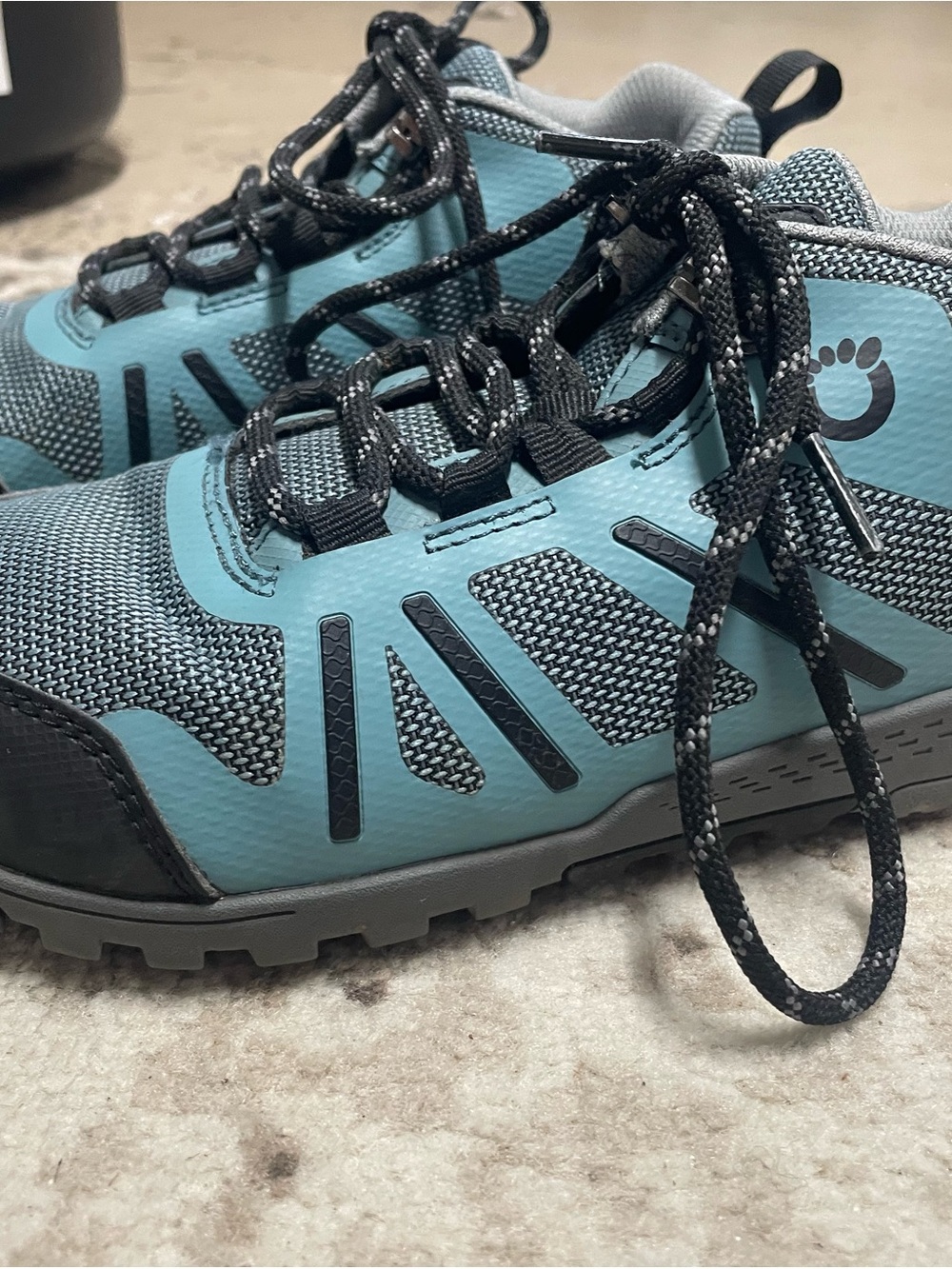 Women's Teal Ankle Hiking Booties with Black Accents